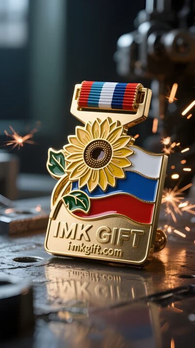 in983-Медаль-героя-расцветающая-навстречу-солнцу