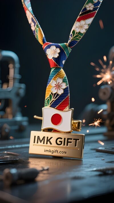 in988-ネクタイピンに桜と灼熱の太陽