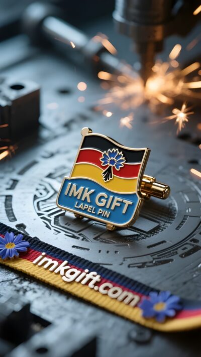 in982-Kornblumen-Krawattenklammer-der-deutsche-Geist-auf-der-Brust